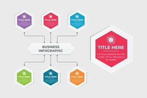 Business presentation and data visualization infographic elements vector. Abstract graph elements with geometric shapes. Infographic template design for data classification and office presentations. vector