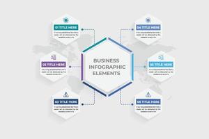 Infographic elements and visualization graph chart vector for business presentation. Classification and workflow graph design with world map background. Creative infographic diagram vector.