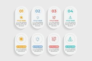 Creative data infographic and visualization template vector with geometric shapes. Modern Workflow layout and office presentation layout vector. Work process diagram flow chart design for business.
