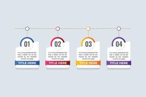 Business presentation and information chart flow diagram vector with colorful shapes. Office data visualization and work process graph chart design. Modern infographic elements vector for business.