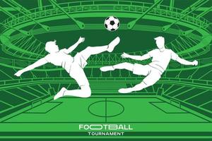 Football Background for banner, soccer championship vector