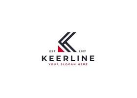 Creative letter k monogram elegant logo design concept. Initial symbol for corporate business identity. Alphabet vector element