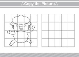 copy the picture Educational game for kindergarten and preschool.worksheet game for kids vector