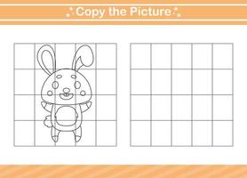 copy the picture Educational game for kindergarten and preschool.worksheet game for kids vector