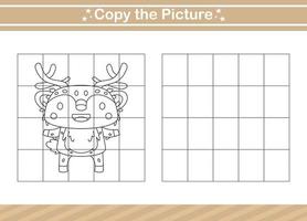 copy the picture Educational game for kindergarten and preschool.worksheet game for kids vector