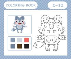 coloring pages cartoon Animal,education game for kids age 5 and 10 Year Old