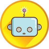 robot linda icono y símbolo vector