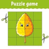 Puzzle game for kids. Education developing worksheet. Learning game for children. Color activity page. For toddler. Riddle for preschool. Vector illustration.