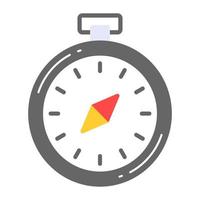 Directional instrument vector, trendy icon of compass vector