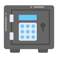 Check this beautiful vector of digital locker, icon of bank locker