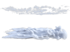 wolken gemengd geïsoleerd. 3d geven png