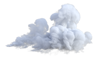 Clouds turbulent isolated. 3d render png