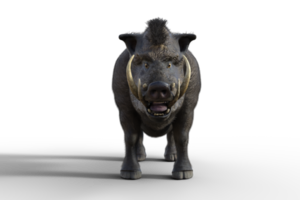 Boar isolated. 3d render png
