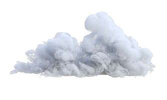 nuvens turbulento isolado. 3d render png