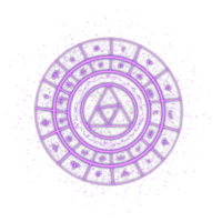 magia circulo efecto aislado. 3d hacer png