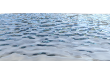 agua ondas superficie aislado. 3d hacer png