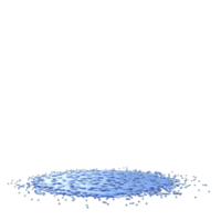 Water splash isolated. 3d render png