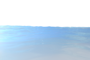 acqua increspature superficie isolato. 3d rendere png