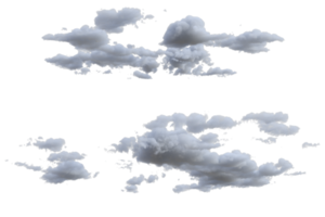 Clouds cover isolated. 3d render png