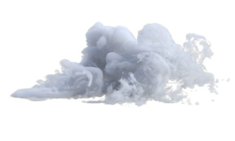 Clouds turbulent isolated. 3d render png