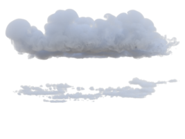 Wolken gemischt isoliert. 3d machen png