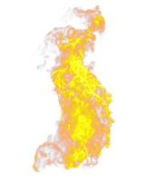 Feu flammes isolé. 3d rendre png