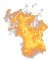 Fire flames isolated. 3d render png