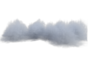 nebbia movimento blured isolato. 3d rendere png