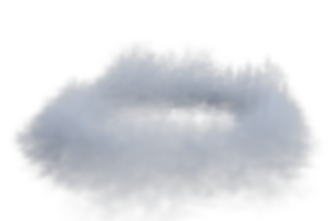 nebbia movimento blured isolato. 3d rendere png