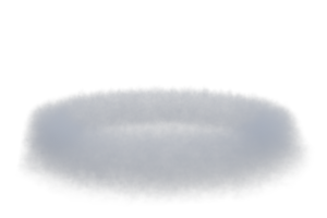 Fog motion blured isolated. 3d render png