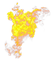 Fire flames isolated. 3d render png