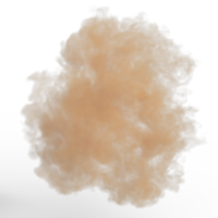 Smoke color explosion isolated. 3d render png