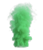 fumaça cor explosão isolado. 3d render png