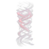 Vortex magic effect isolated. 3d render png