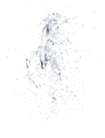 Water droplet splash isolated. 3d render png