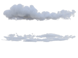 nubes mezclado aislado. 3d hacer png