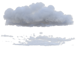 wolken gemengd geïsoleerd. 3d geven png