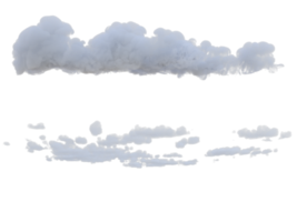 Clouds mixed isolated. 3d render png