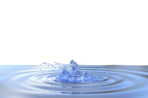 Water splash isolated. 3d render png