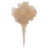 fumaça cor explosão isolado. 3d render png