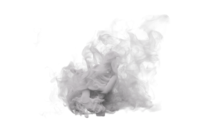 Steam and Smoke isolated. 3d render png