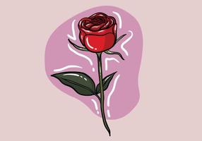 Hand drawn Rose flower vector design, beautiful rose flower art and illustration isolated on background