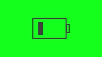 Animated Battery With Green Screen, can be used for video editing, loading screens, content creators, and others