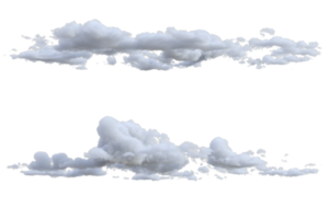 Wolken Startseite isoliert. 3d machen png