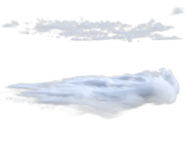 nuvole misto isolato. 3d rendere png