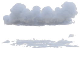 wolken gemengd geïsoleerd. 3d geven png