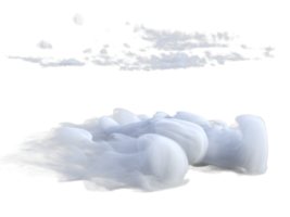 Clouds mixed isolated. 3d render png