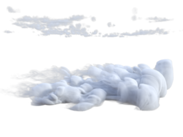 nuvens misturado isolado. 3d render png