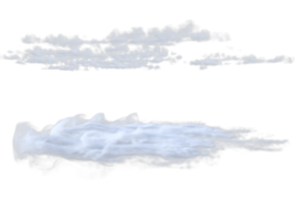nuvens misturado isolado. 3d render png