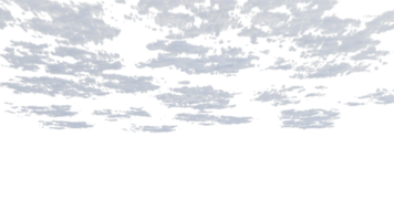 fleckig Wolken gemischt isoliert. 3d machen png